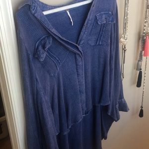 Free People denim shirt
